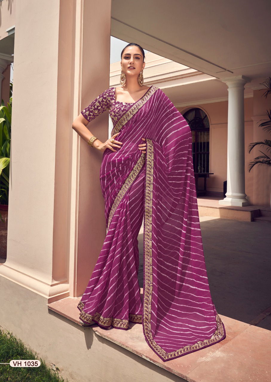 Stavan Vihana 3 Regular Wear Printed Designer Georgette Saree Collection